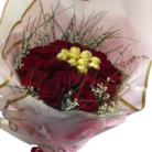 bouquet de fleurs chocolat