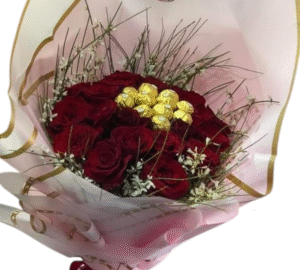 bouquet de fleurs chocolat